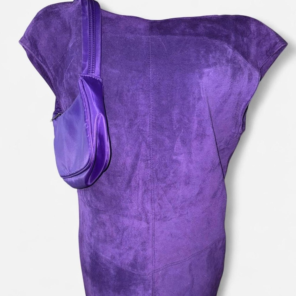 Retro Purple suede dress